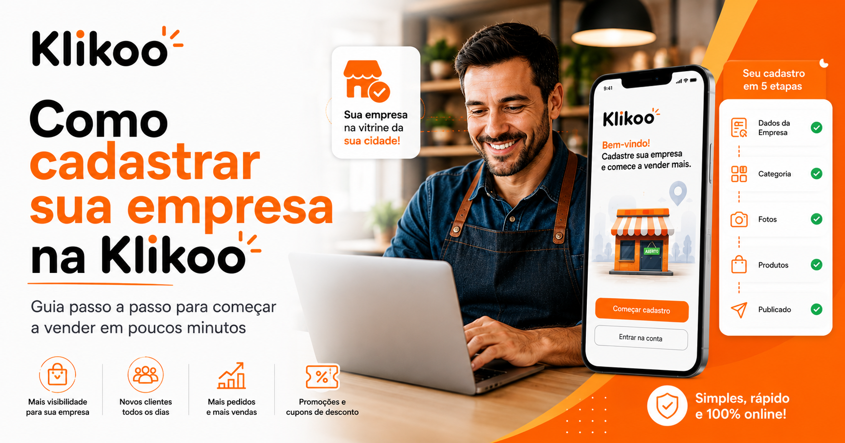 Como cadastrar sua empresa na Klikoo: guia completo passo a passo